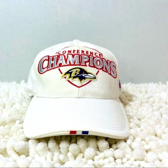 Conference Champions Baltimore Ravens Superbowl XXXV Hat - Picture 1 of 8